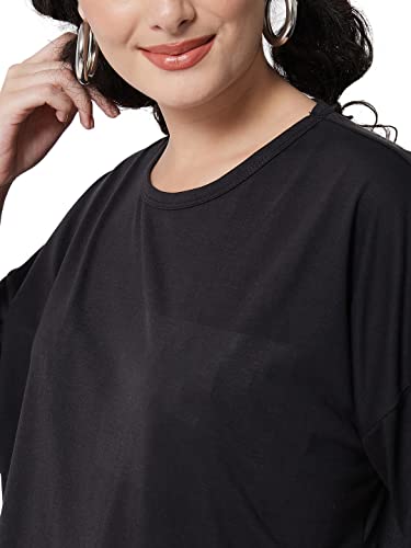 Image of KOTTY Women's Oversized T-Shirts | Cotton Blend||Stylish Prints & Solids||Long Length||Loose fit