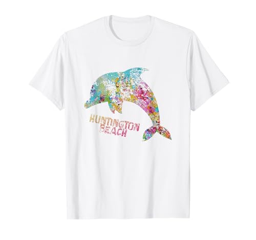 Gráfico de delfines de Huntington Beach | Huntington Beach ES Camiseta