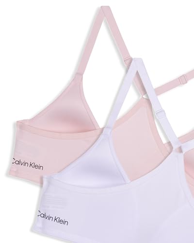 Calvin Klein Girls' Racerback Bra with Front Closure 2-Pack3