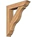 Ekena Millwork BKT0806X34X40FST01SWR Funston Traditional Smooth Bracket w/Offset Brace, Western Red Cedar