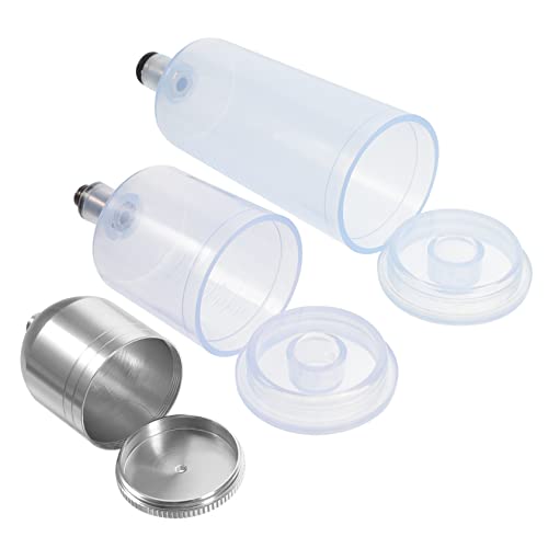 DONFAMDS 3stücke Nachfüllbarer Airbrush-Becher Aus Glas Mit Skala Für Farbflaschen Transparente Airbrush-Flaschen Zum Befüllen Mit Pigmentbehälter Für Modellbau Und Dekoration