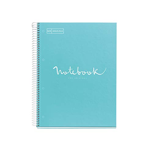 MIQUELRIUS - Cuaderno Notebook Emotions - 1 franja de color, A4, 80...
