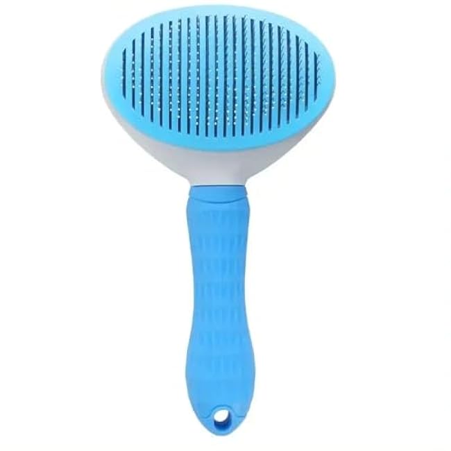 Pets Self Cleaning Slicker Brush, Dog Cat Bunny Pet Grooming Shedding Brush Easy to Remove Loose Undercoat, Pet Massaging Tool Suitable for Pets with Long or Short Hair-mpOWNujU