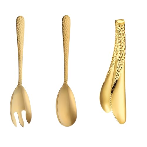 Juego de cubiertos Flatware Salad Server con acabado pulido y diseño moderno 2