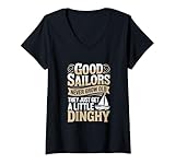 Photo Gallery donna good sailors never grow old funny barca a vela estiva maglietta con collo a v Photo Gallery donna good sailors never grow old funny barca a vela estiva maglietta con collo a v