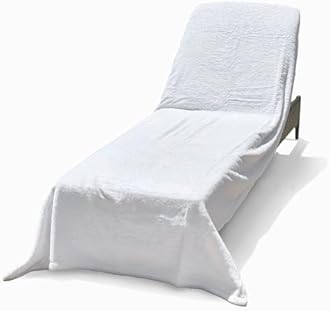 ArLu Home Large Pool Lounge Chair Cover Towel - White
