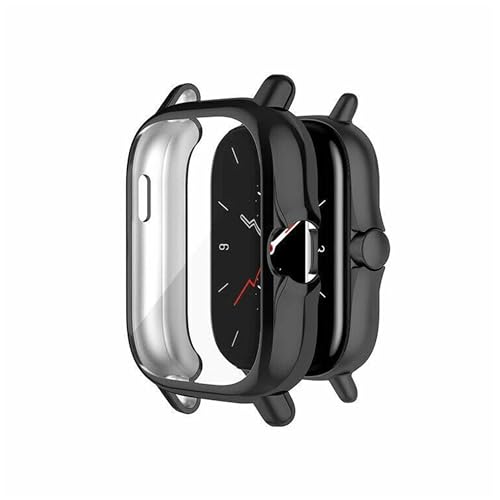 Image of Removable Screen Protector Watch Case Cover Compatible with Amazfit | Realme | Redmi Anti Scratch 360 Full Bumper Cover Shockproof Cases for Men and Women (Amazfit GTS 2 /GTS 2E /GTS 3 (Black))