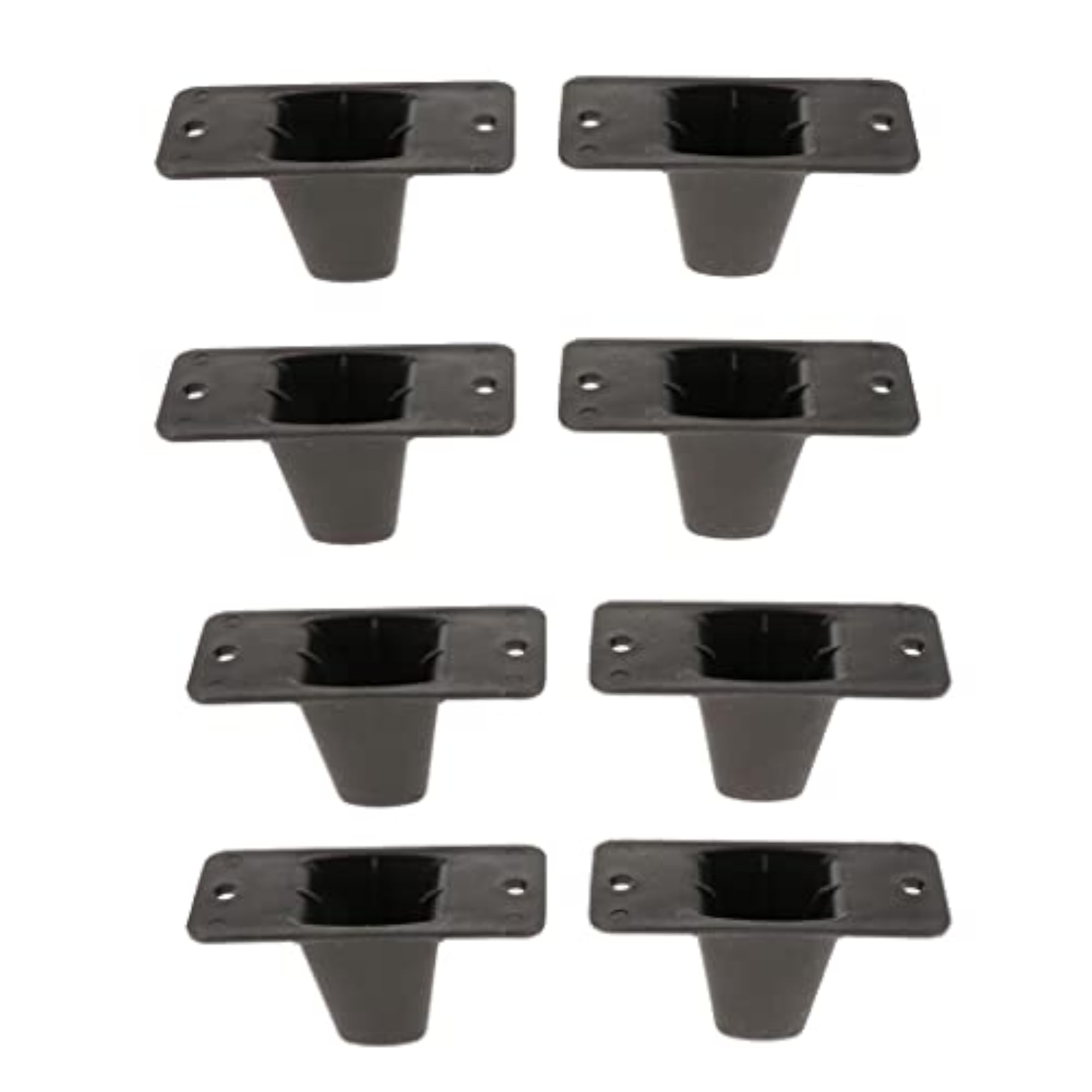 8 Pieces Plastic Stud Screw Mount Luggage Feet Pads