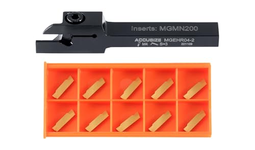 Coupe d'acier nette avec l'outil de séparation Mgehr04-2 et support Accusize Industrial Tools