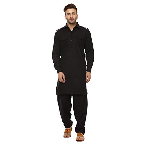 Image of Royal Kurta Mens Cotton Pathani Suit
