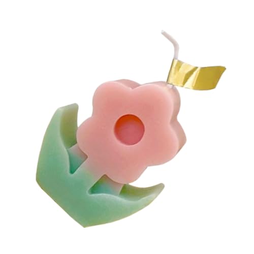 PERSELOSO 1pezzi Candela Aromatica Forma Di Fiore Per Decorazioni Domestiche Di Compleanno Profumo Naturale Per Ufficio e Casa Accessori Da Tavolo Per Donne e Occasioni Speciali