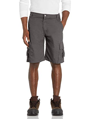 Dickies Men's 11 Cargo Tough Max Duck Short-Relaxed Fit, Slate, 34
