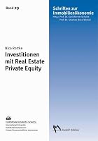 Investitionen mit Real Estate Private Equity 3899841263 Book Cover