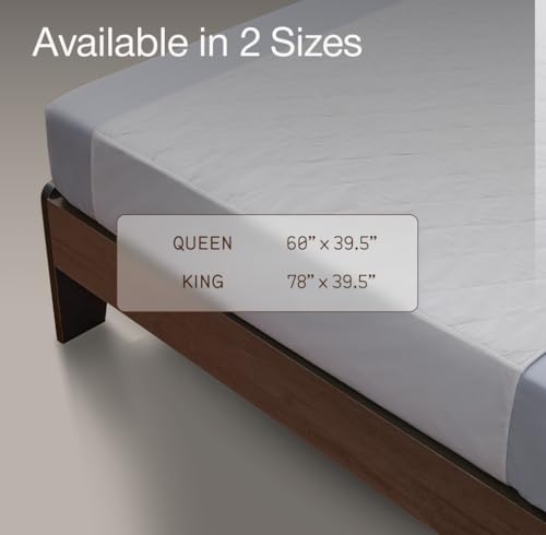 Image of Coop Home Goods Waterproof Four Layer Bed Underpad for Incontinence, King, Washable Mattress Pad, Reusable Waterproof Mattress Cover, Bed Pads for Adults, Seniors, Children, Pets, King (78x39.5)