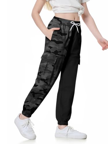 Image of SANGTREE Girls & Womens Drawstring Cargo Jogger Pants,3 Years - Women 3XL