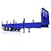 TOUCAN RC HOBBY 1/14 3-Axle Trailer Metal Low-Bed Trailers for RC Tractor Truck Dump Car Model for Ages 14+