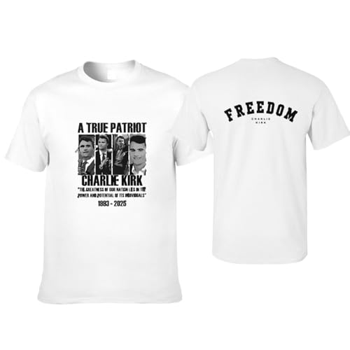 Freedom A True Patriot Charlie Kirk Tshirts