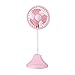 Produktbild MFMMQQ USB Ventilator Mini Desktop Tischventilator Handventilator Mit 2000 MAh Aufladbarer Batterie,Lüfter 3 Geschwindigkeiten Mit An/Aus-Schalter 360°Drehbar Für Indoor/Outdoor Aktivitäten - Weiß