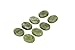 Aboval 8 Pcs Professional Small Massage Stones Natural Green Jade Hot Cold Stone for Spa, Massage Therapy (1.18 x 1.57 in)(3x4x0.8cm)