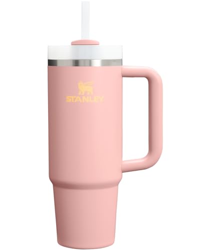 Image of STANLEY Quencher H2.0 Tumbler with Handle and Straw 30 oz | Flowstate 3-Position Lid | Cup Holder Compatible for Travel | Insulated Stainless Steel Cup | BPA-Free | Peach Rose