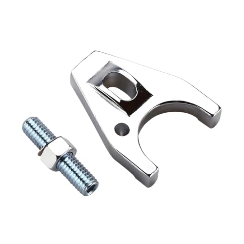 Zpana Car Distributor Clamp Hold Down, Chrome Billet Aluminum Engines Distributor Clip with Stud Nut & Gasket, Automotive Electronic Replacement Accessories, Compatible with SBC, BBC, SB