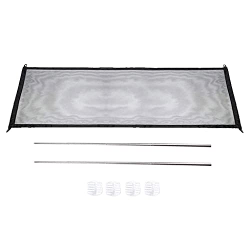 Barrera plegable para perros de 180x72 cm en color negro ideal para escaleras