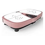 Vibration Plate Exercise Machine 3D Whole Body Workout Fitness Platform with Loop Bands Silent Motor Speed Control 1-99 Level for Home Fitness & Weight Loss