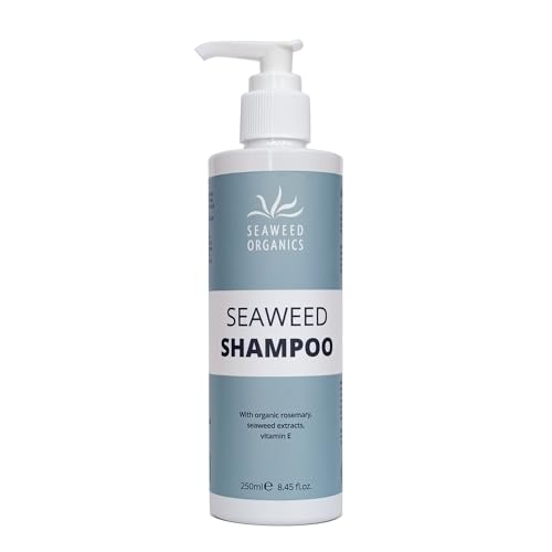 SEAWEED ORGANICS - Seaweed Shampoo Vegan certified Organic Scottish seaweeds Rosemary Vitamin E No SLS or Parabens Submit Cosmetic Product Notification in the UK 250ml DIANA DRUMMOND