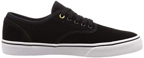 Emerica Mens Wino Standard Skate Shoe, Black/White/Gold, 9.5 Us #TOP5