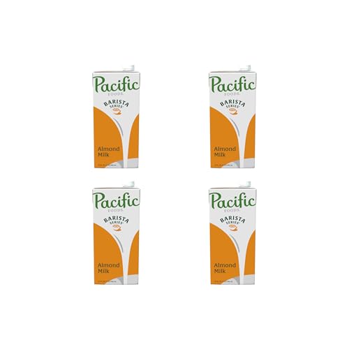 Pacific Foods Barista Series Original Almond Milk, Plant Based Milk, 32 oz Carton (Pack of 4)