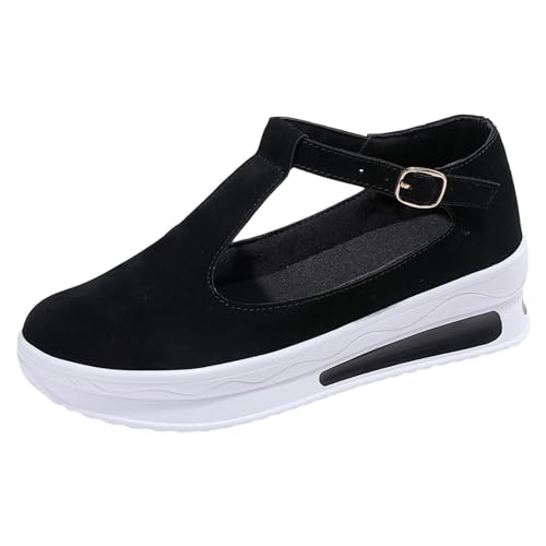 Women's Platform Round Toe Orthopedic Shoes Slip On Adjustable Wedge Comfort Pumps Casual Walking Shoes Arch Diabetes Support Cushioned Breathable Lightweight Ortho Footwear Going Out Sports Outdoor