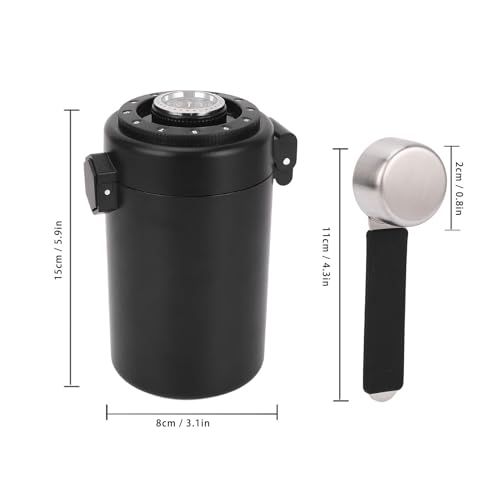 Contenedor de café hermético de acero inoxidable 304 miniatura 2