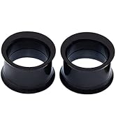 Beydodo 2x Plug Tunnel Oreille Titane 00g (10mm) - Écarteurs Double Évasés, Bijoux Piercing Oreille Homme Femme