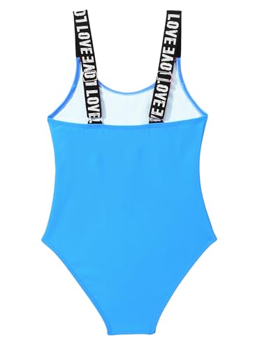 Image of Girl's One Piece Swimsuit | Adjustable Shoulder Straps