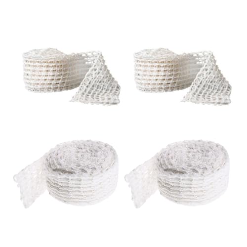 Uqezagpa Paquete de 4 correas multiusos de fibra de poliéster para carne, red de cuerda de alimentos para cocina, red de carne