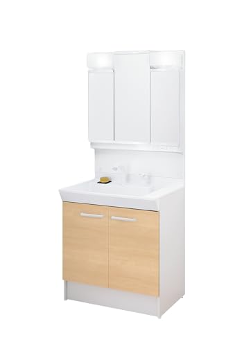 LIXIL(���N�V��) INAX ���ʉ��ϑ� �Z�b�g V1�V���[�Y �V���O�����o�[�����V�����[���� ���^�C�v �N���G�y�[�� �Ԍ�750mm V1N2-755SY/LP2H & 3�ʋ��S���[�^�C�v LED MD7X4-753TYJ