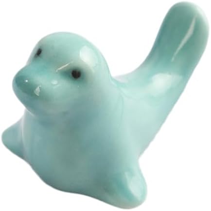 Chopstick Rest Chopsticks Holders Cute Rack and Spoon for Kitchen 6PCS of Ceramic Cartoon Sea Lion Table Ornaments Household Pillow Racks