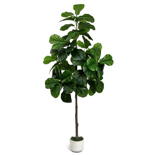 LuceAlberi Artificial Fiddle Leaf Fig Tree 6FT - Large Fake