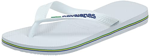 Havaianas Brasil Logo, Tongs Mixte, Blanc, 41/42 EU