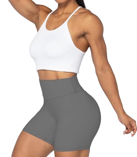 Image of Sunzel No Front Seam High Waist Biker Shorts for Women, Squat Proof Yoga Workout Gym Bike Shorts | 3, 5 Or 8-Inch Inseam, High Waisted, Tummy Control, No Front Seam, Buttery Soft, Compression Fit, Squat Proof