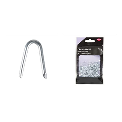 COGEX - Galvanized Steel crampillon - Colour: Grey - diameter 2 x 20 mm - 90 g - Assortment in Set - Image 4