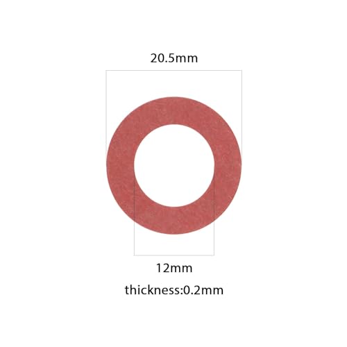 Image of 200pcs 21700 Battery Insulation Gasket Battery Insulation Sheet Lithium Battery Insulating Paper Gasket for Battery Pack Electronic Components Lighting, Red