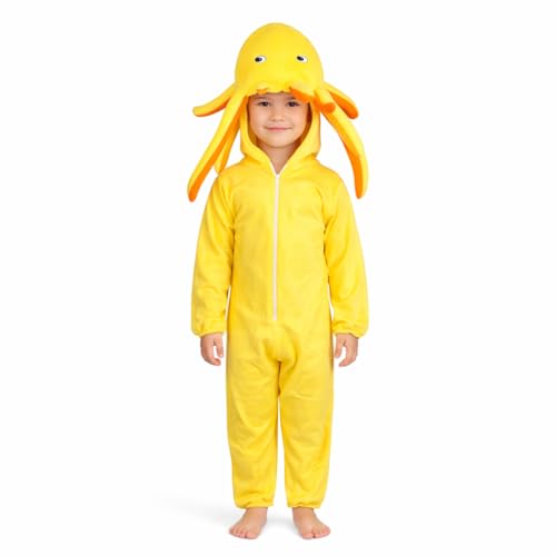 Image of Raj Costume Animal Fancy Dress Costume for Boys & Girls | Hooded Full Body Wildlife Zoo Animal Jumpsuit | Soft Costume for School Function, Fancy Dress, Halloween, Birthday, Cosplay & Role Play
