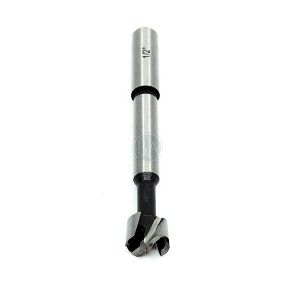 Benchmark Abrasives 1/2 Inch Forstner Drill Bit for Woodworking, Tool for Smooth, Clean Cuts Hole Carbon Steel Hole Cutter Drill Bit for Drilling on Soft & Hard Wood, MDF, Plywood, Drill Tool