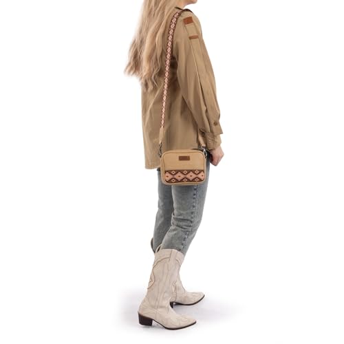 Image of Wrangler Small Crossbody Bags for Women Aztec Mini Purses with Guitar Strap | with Guitar Strap