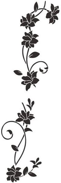 Amazon Co Jp ウォールステッカー 植物 花 おしゃれ 北欧 モノトーン フラワー つた ツタ 蔦 つる アイビー シール 壁紙 トイレ 背景 窓 ウオールステッカー 階段 森 黒 ブラック アジアン 森 インテリア 葉 かわいい 花びら カフェ モダン Diy