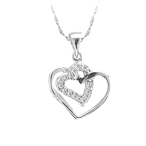 Collier cœur en argent massif pour sublimer vos tenues de soirée