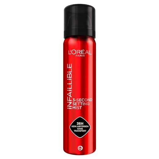L'Oréal Paris Setting Spray zum Fixieren von Make up, Transferfest in 3 Sekunden, Fixier-Spray für bis zu 36 Stunden Halt, 3-Second Setting Mist, 1 x 75 ml