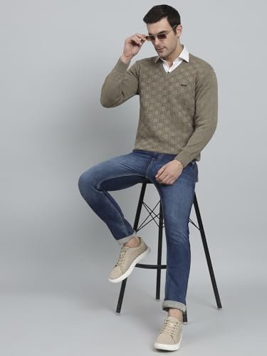 Image of eWools Men's Winterwear Woolen Striped Sweaters