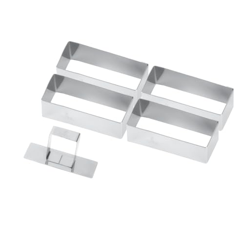 Gobel 881780 Boîte de 4 Formes Rectangulaire + Poussoir INOX